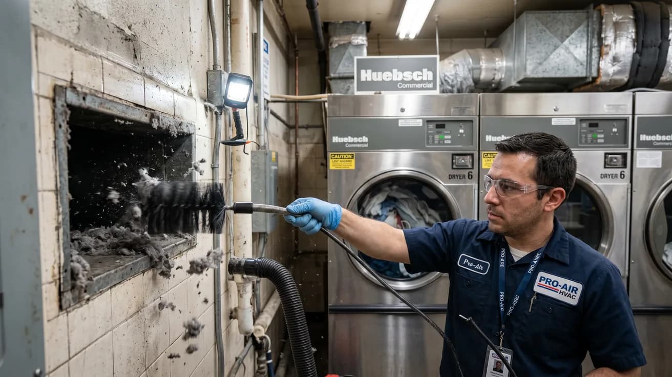 Commercial Dryer Vent Cleaning in Miramar