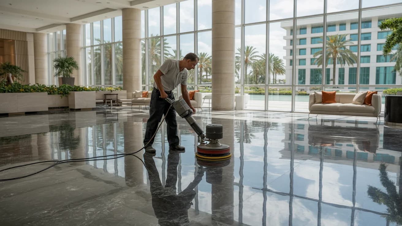 Pulido de Mármol y Terrazo en Miami Beach