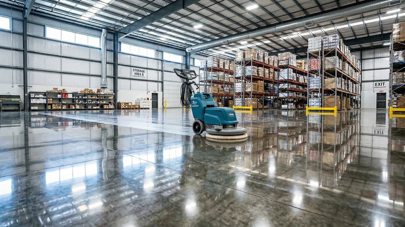 VCT Floor Maintenance & Scrub-Recoat
