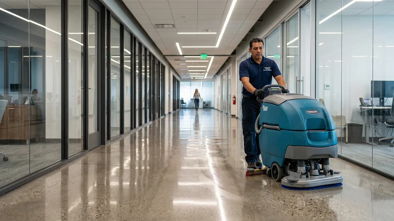 VCT Floor Maintenance & Scrub-Recoat in Hollywood