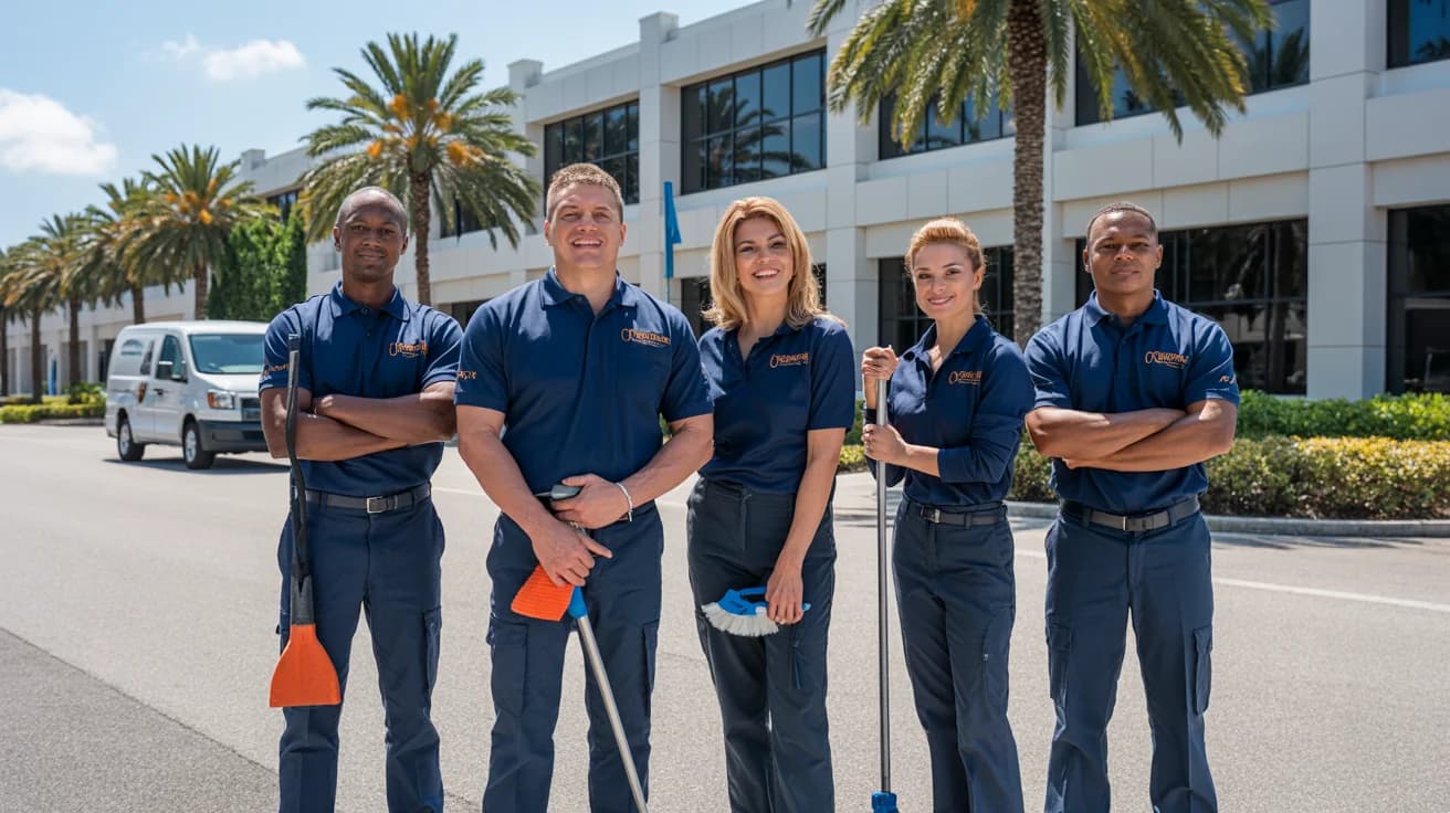 MB Clean Solutions team, locally owned commercial cleaning specialists in South Florida